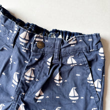 Load image into Gallery viewer, Frugi Navy Boat Shorts - 6-7 years
