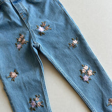 Load image into Gallery viewer, H&amp;M Embroidered Flower Jeans - 2-3 years

