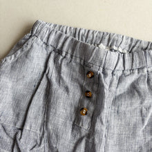 Load image into Gallery viewer, The Simple Folk Blue Stripe Linen Shorts - 3-4 years
