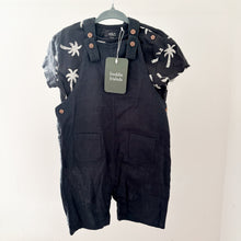 Load image into Gallery viewer, M&amp;S Grey Short Dunagree &amp; T-shirt set - 2-3 years

