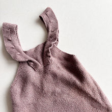 Load image into Gallery viewer, Zara Mauve Knit Dungarees - 1-3 months
