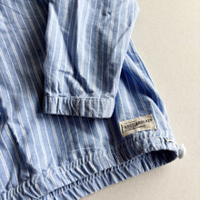 Load image into Gallery viewer, Angel &amp; Rocket Blue &amp; White Stripe Hooded Shirt - 5 Years
