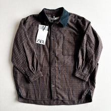 Load image into Gallery viewer, Zara Brown Wool Shirt - 7 Years - BNWT
