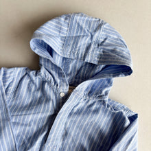 Load image into Gallery viewer, Angel &amp; Rocket Blue &amp; White Stripe Hooded Shirt - 5 Years
