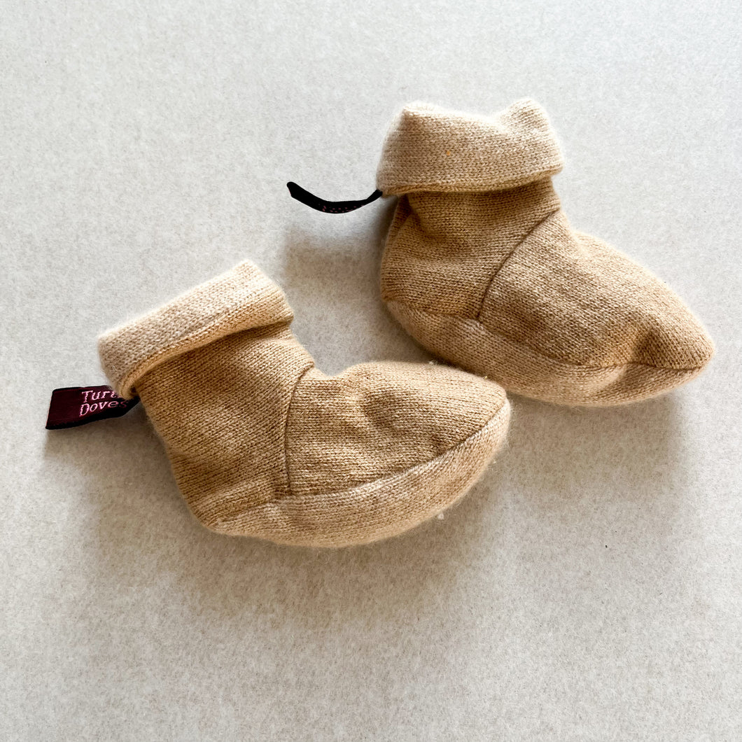 Turtle Doves Cashmere Booties - 0-6 months