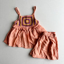 Load image into Gallery viewer, TU Peach Crochet Set - 4 years
