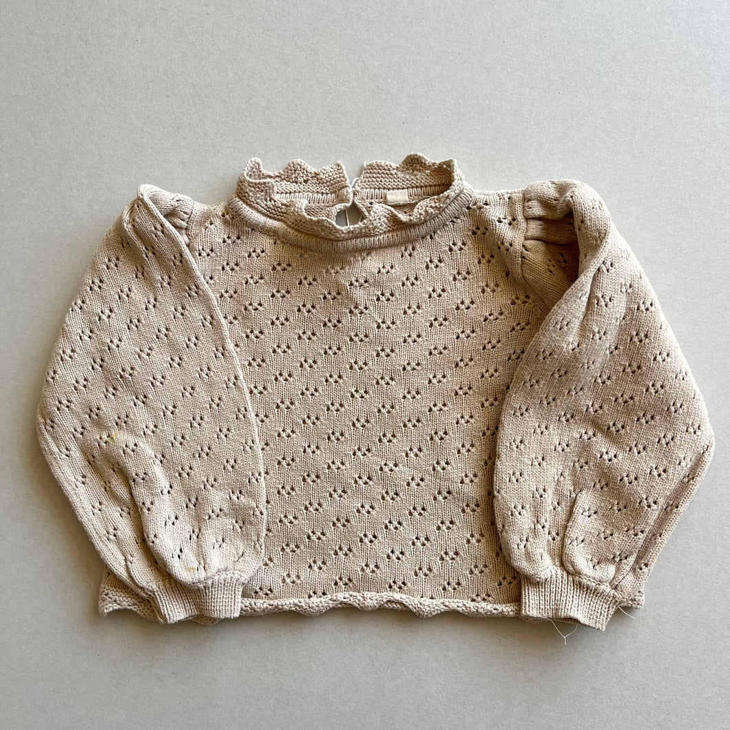 Beige Jumper - 12-18 months