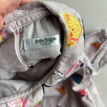 Load image into Gallery viewer, Boden Grey Needlecord Insect Smock - 6-12 Months
