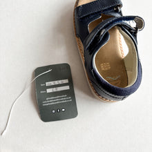 Load image into Gallery viewer, Clarks Navy Leather Sandals - UK 9.5G
