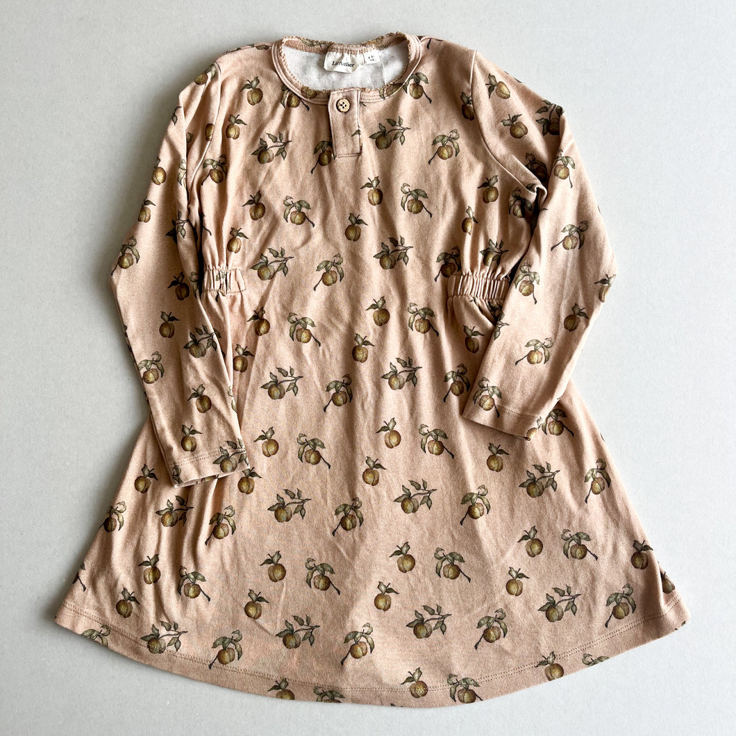 Lil' Atelier Peach Dress - 4-5 years