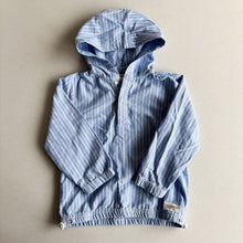 Load image into Gallery viewer, Angel &amp; Rocket Blue &amp; White Stripe Hooded Shirt - 5 Years

