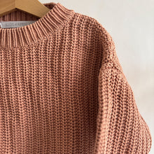 Load image into Gallery viewer, Kids of April Pink Fisherman Knit Jumper - 1-2 years
