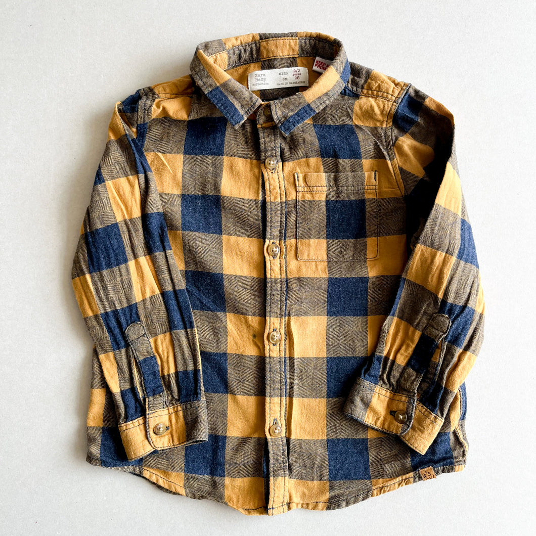Zara Plaid Shirt - 2-3 years