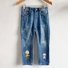 Load image into Gallery viewer, Zara Snoopy Jeans - 3-4 years
