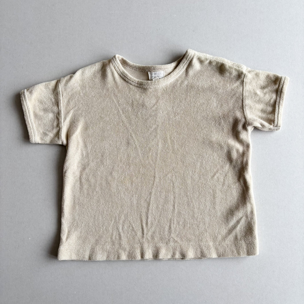 The Simple Folk Cream Terry T-Shirt - 3-4 years