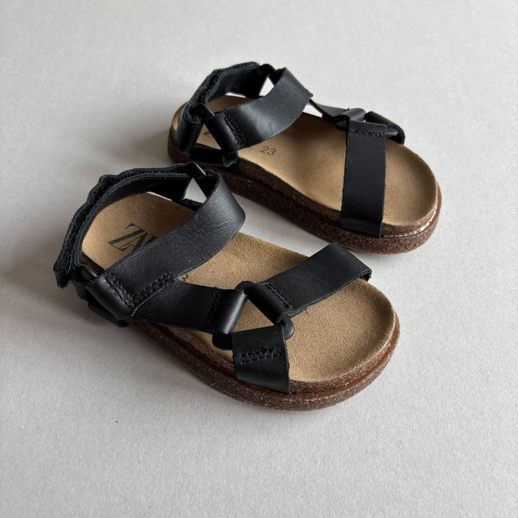 Zara Black Sandals BNWOT - EU23 / UK6