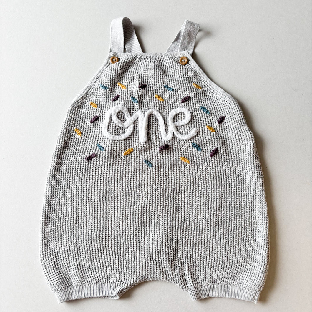 H&M Personalised ‘One’ Birthday Romper - 12-18 months *please read*