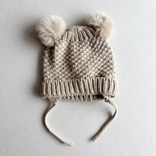 Load image into Gallery viewer, Zara Beige Pom Pom Hat - 6 months

