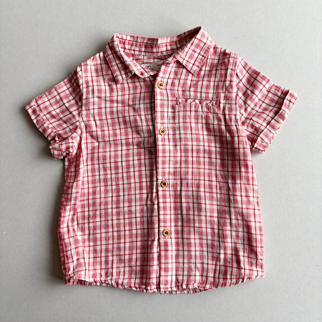 Zara Red Shirt - 2-3 years