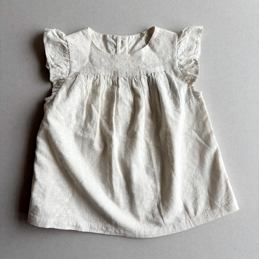 TU Cream Dress - 12-18 months