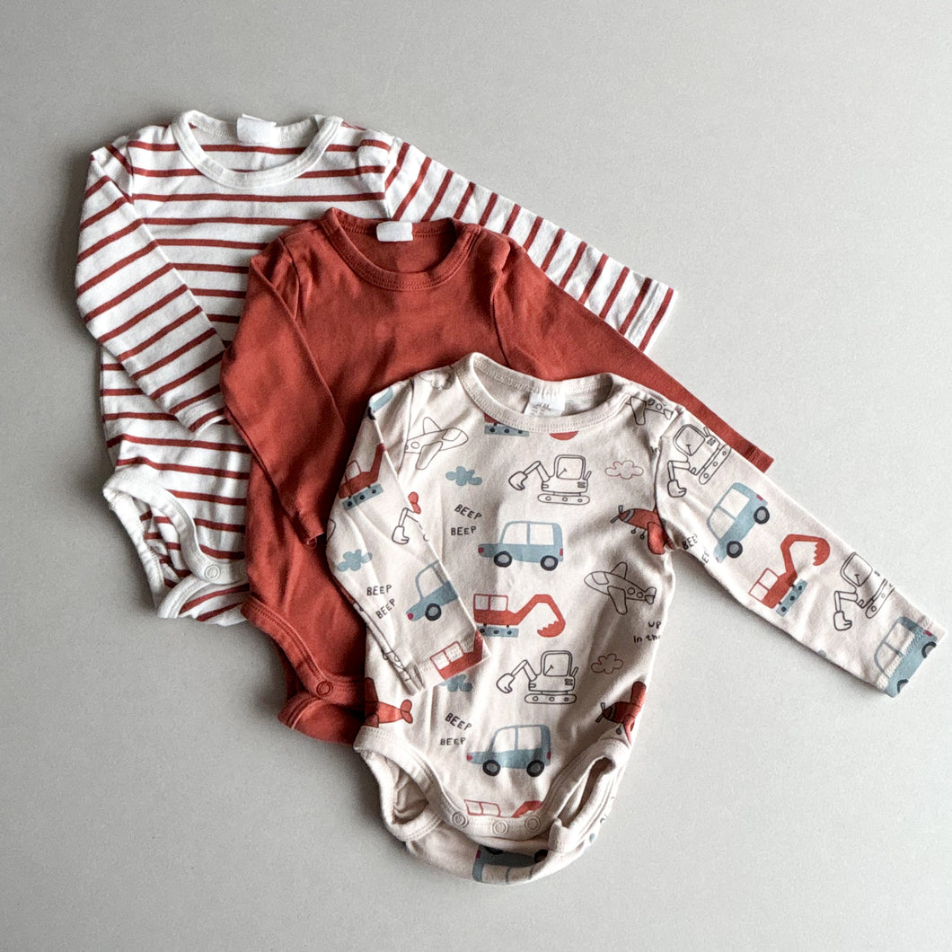 H&M 4-pack Bodysuits - 4-6 months