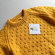 Load image into Gallery viewer, Handknit Sunshine Yellow Jumper - 2-3 years
