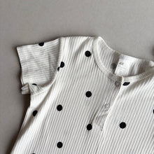Load image into Gallery viewer, H&amp;M White Spotty Romper - BNWT - 3-4 years
