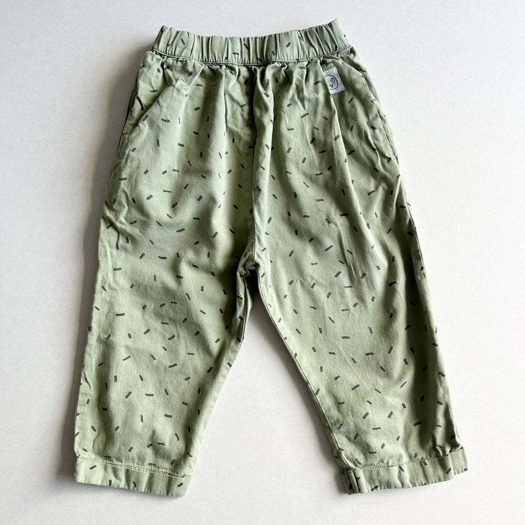 Indikidual Green Dash Trousers  - 2-3 years