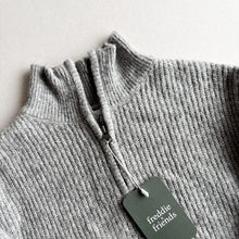 Load image into Gallery viewer, Zara Grey Zip Wooly Jumper  - 6-7 Years
