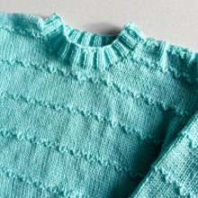Load image into Gallery viewer, Handknit Blue Jumper - 1-2 years
