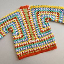 Load image into Gallery viewer, Nana Jill’s Handmade Crochet Cardigan - 3-4 years
