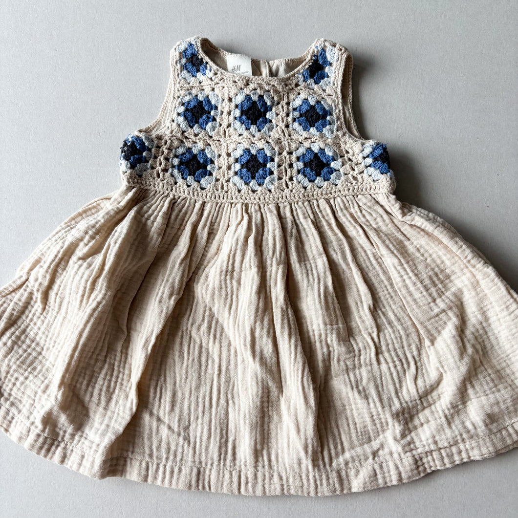 H&M Crochet Dress - 6-9 months