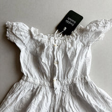 Load image into Gallery viewer, White Short Sleeve Dress - 1-2 years
