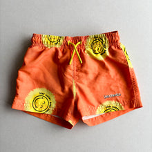 Load image into Gallery viewer, Zara Smiley World Orange Swim Shorts - 4 years
