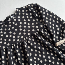 Load image into Gallery viewer, Zara Black Spotty Dress - 12-18 Months
