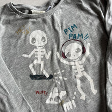 Load image into Gallery viewer, Zara Skeletons Long Sleeve T-Shirt - 2-3 years
