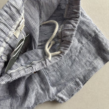 Load image into Gallery viewer, The Simple Folk Blue Stripe Linen Shorts - 3-4 years

