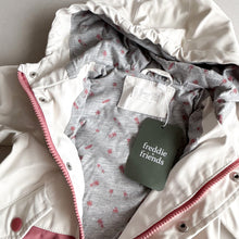 Load image into Gallery viewer, Mango White &amp; Pink Coat - 9-12 months
