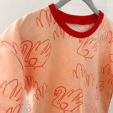 Load image into Gallery viewer, Handmade Orange Swan T-Shirt - 4-5 years
