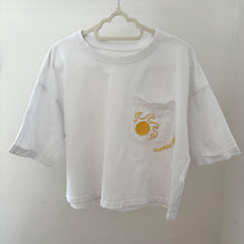 Load image into Gallery viewer, Reserved White Sun cropped T-Shirt - 8-9 years
