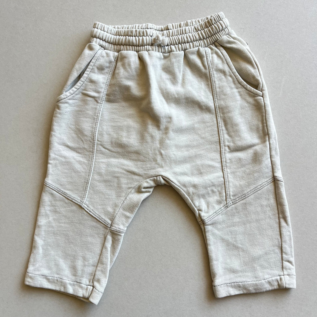Zara Off White Joggers - 12-18 months