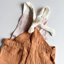 Load image into Gallery viewer, Popelin Short Organic Dungarees - 18-24 months
