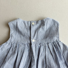 Load image into Gallery viewer, Confiture Blue Stripe Duck Sleeveless Dress - 12-18 months
