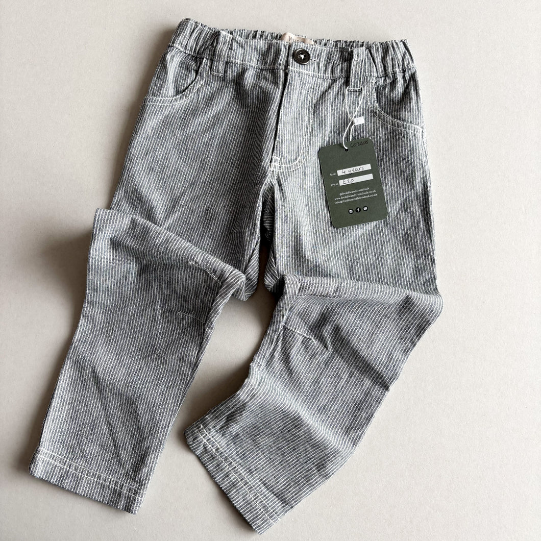 WHEAT Stripe Trousers - 4 years
