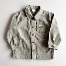 Load image into Gallery viewer, H&amp;M Khaki Embroidered Shacket - 3-4 years
