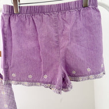 Load image into Gallery viewer, Laura Ashley Mother &amp; Child Purple Gingham Floral Set - 4-5 years
