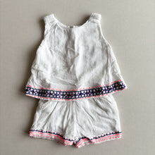 Load image into Gallery viewer, Zara White Embroidered Playsuit - 2-3 years
