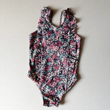 Load image into Gallery viewer, Olivier London Floral Frilly Swimming Costume - 7-8 years
