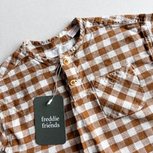 Load image into Gallery viewer, Zara Brown Gingham Top - 12-18 months*
