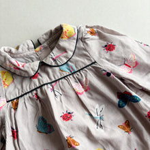 Load image into Gallery viewer, Boden Grey Needlecord Insect Smock - 6-12 Months
